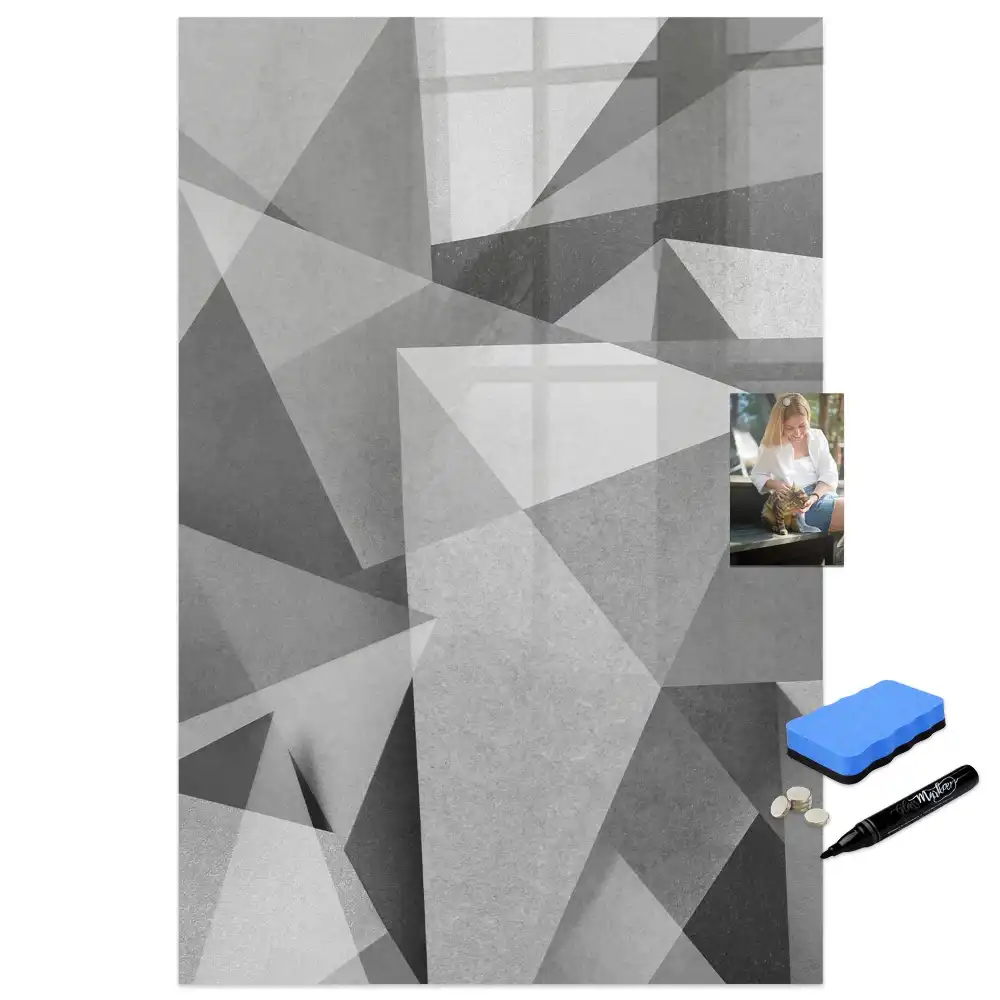 Geometriai mintás írható mágnestábla