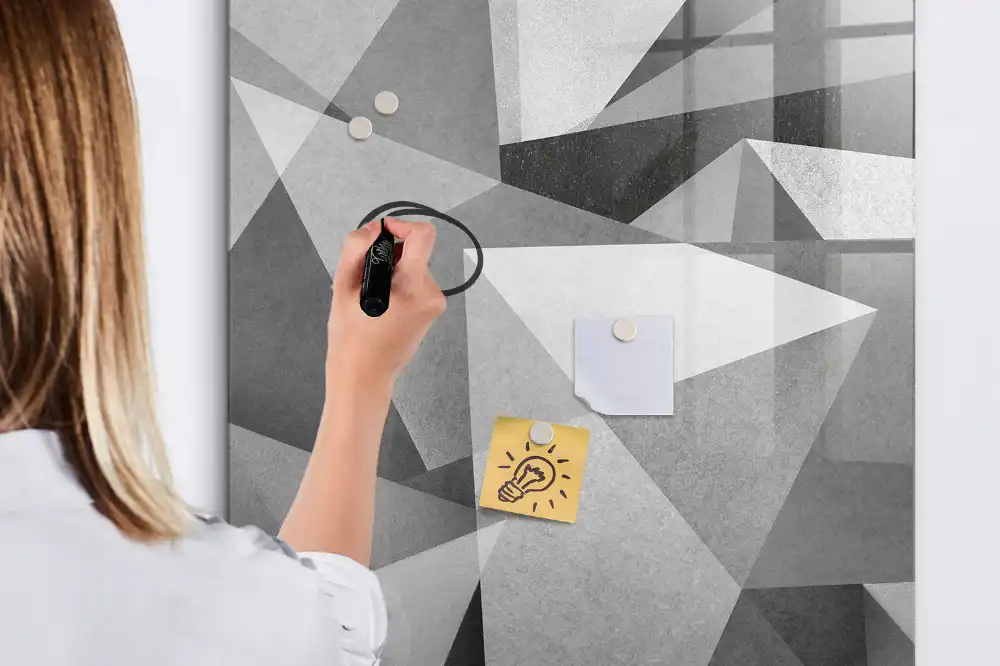Geometriai mintás írható mágnestábla