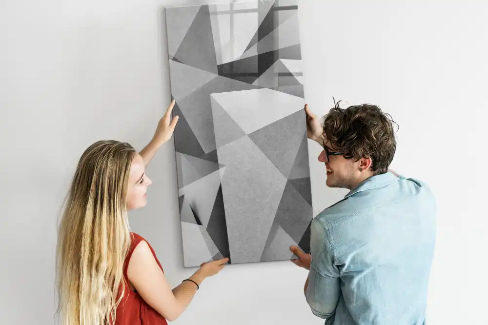 Geometriai mintás írható mágnestábla