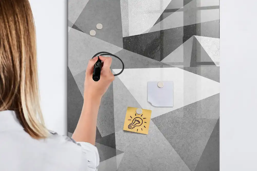 Geometriai mintás írható mágnestábla
