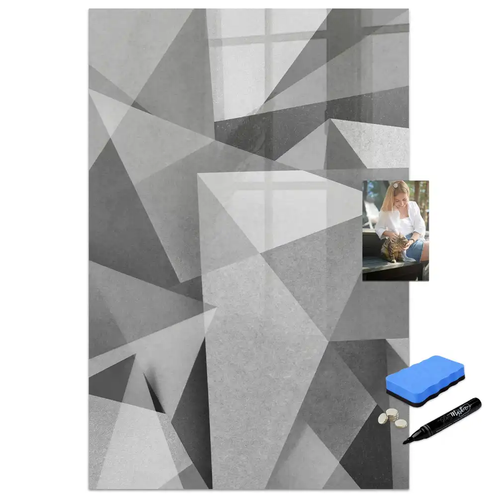Geometriai mintás írható mágnestábla