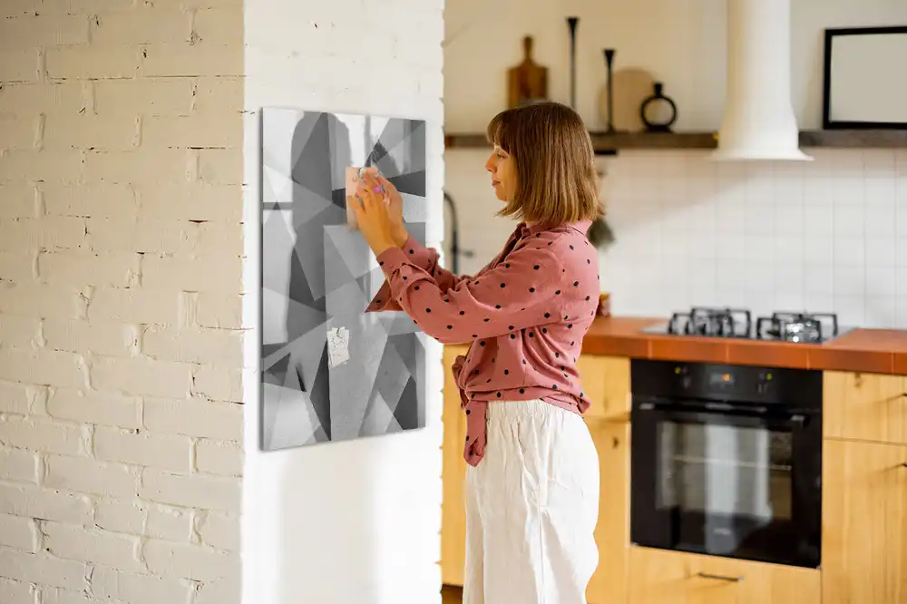 Geometriai mintás írható mágnestábla