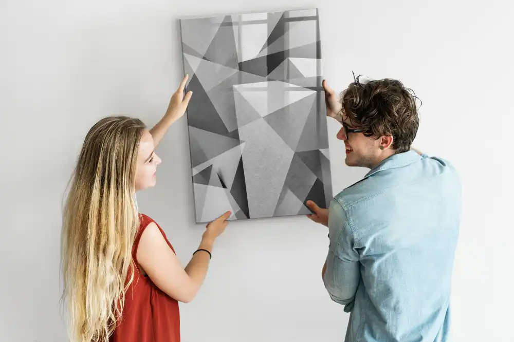 Geometriai mintás írható mágnestábla