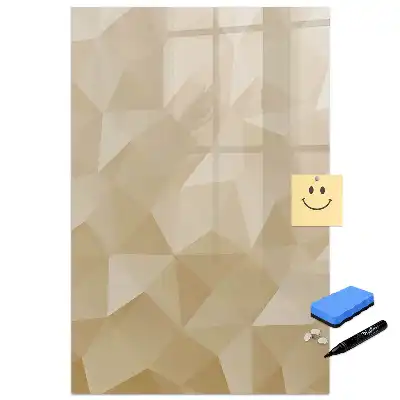 Írható mágnestábla geometrikus piramis mintával