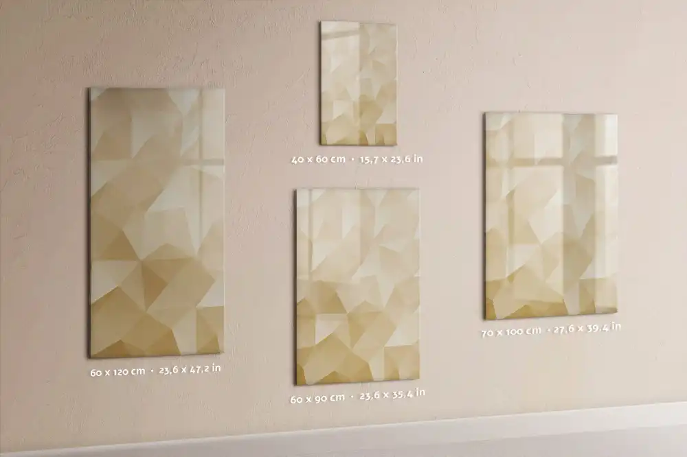Írható mágnestábla geometrikus piramis mintával