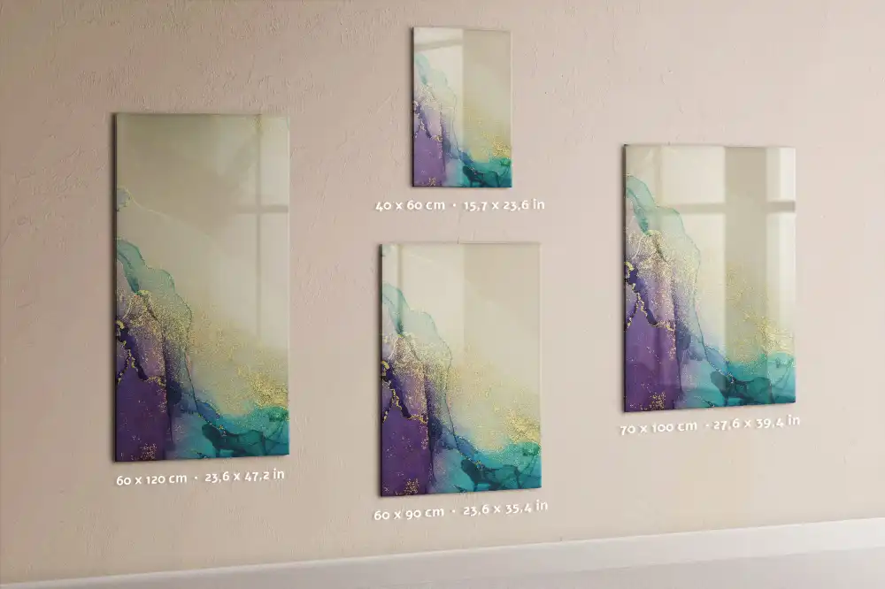 Írható mágnestábla színes márvány mintával