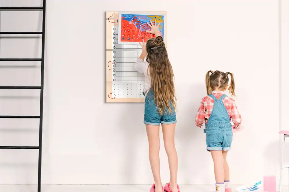 Mágneses prioritási lista filctollal