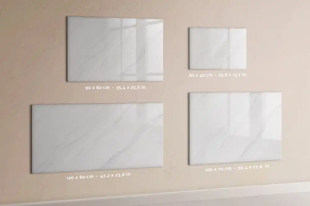Mágneses, törölhető tábla elegáns márvány mintával