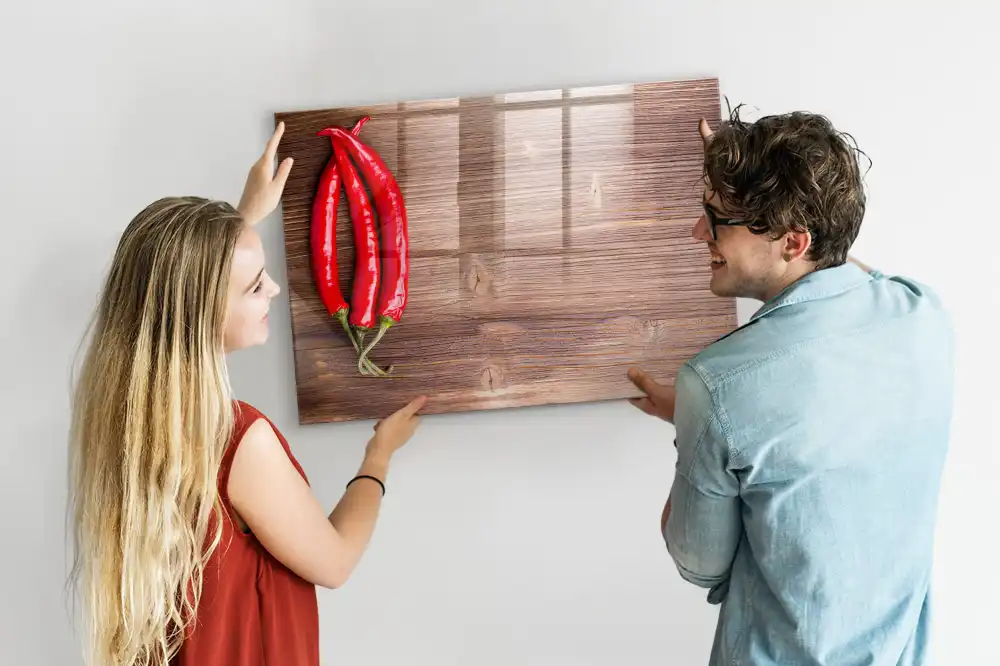Mágneses írható tábla csípős chili paprika mintával