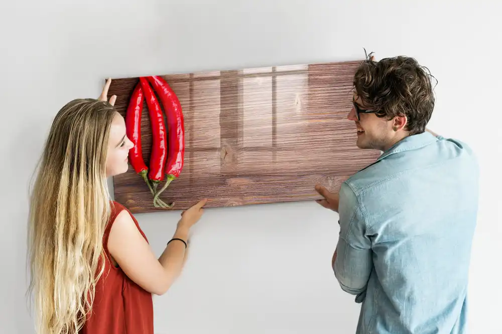 Mágneses írható tábla csípős chili paprika mintával