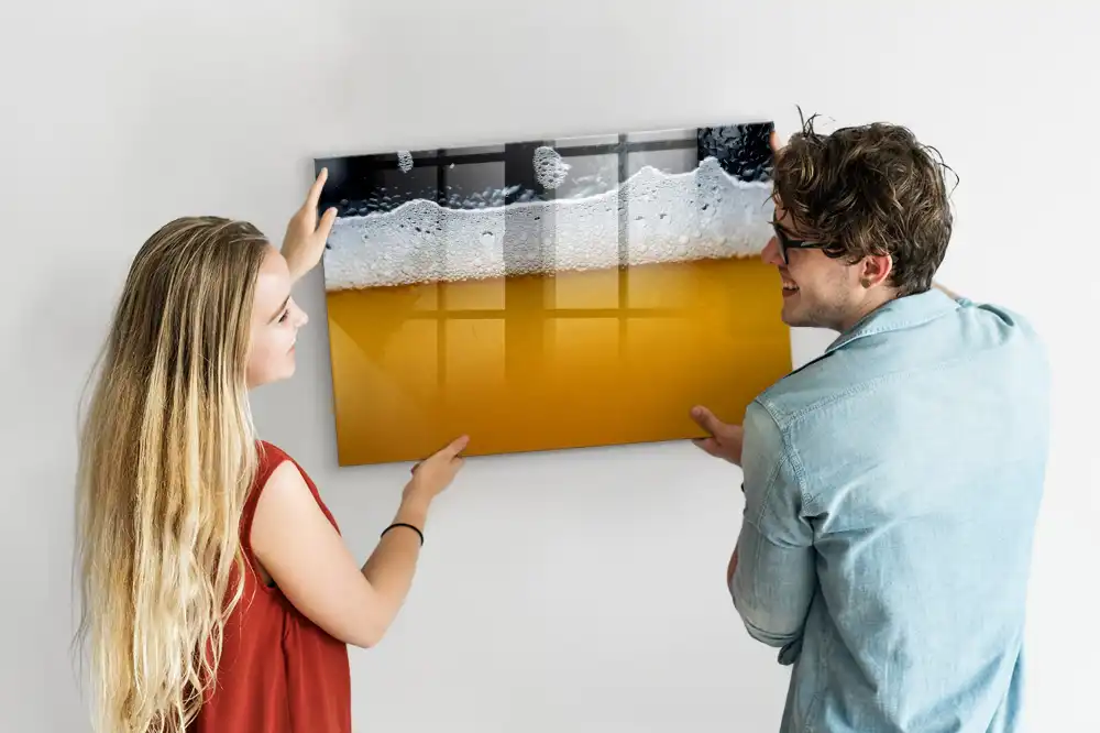 Mágneses törölhető tábla habos sörös motívummal