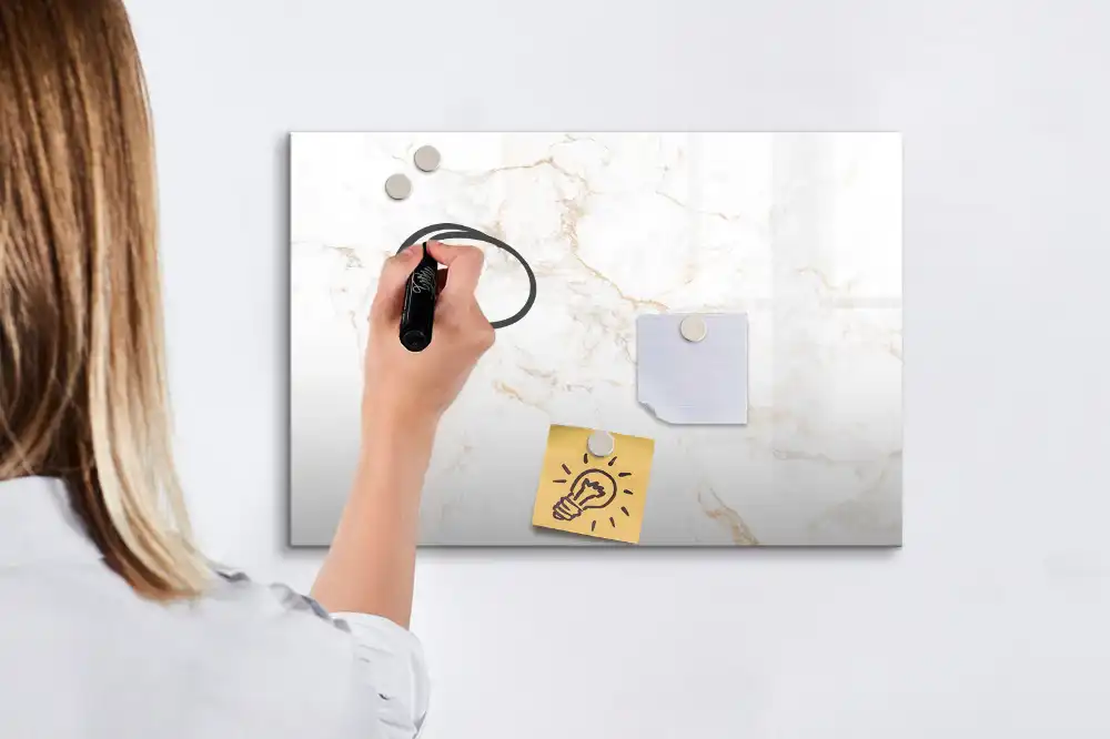 Márvány mintás elegáns dekoratív mágneses törölhető tábla