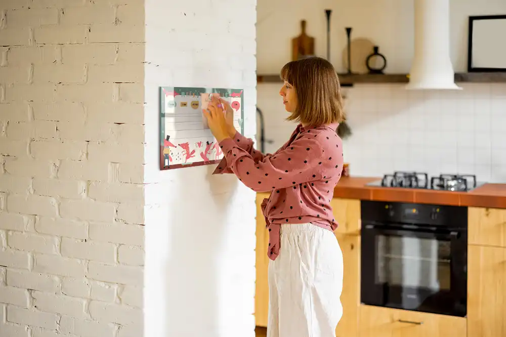 Mágneses törölhető heti gyermekprogram tábla