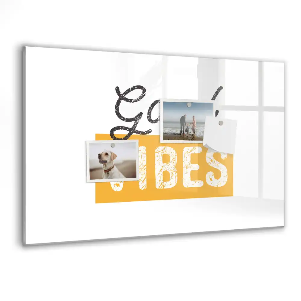 Mágneses, írható tábla inspiráló jó reggelt idézettel
