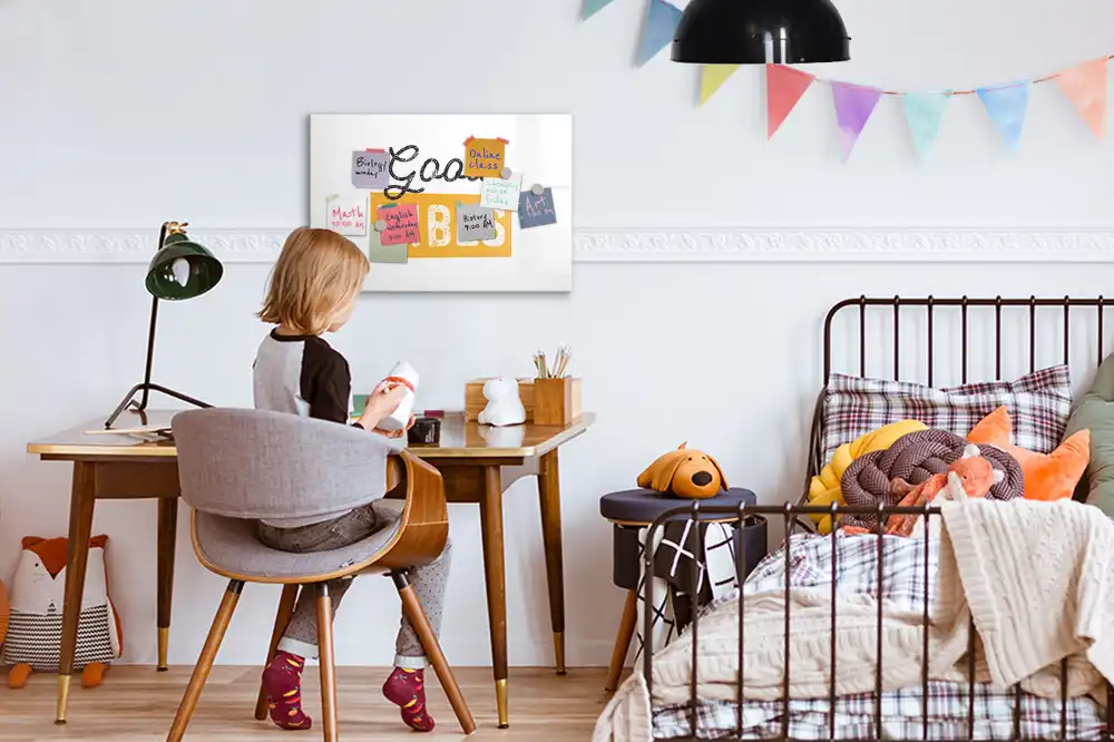 Mágneses, írható tábla inspiráló jó reggelt idézettel