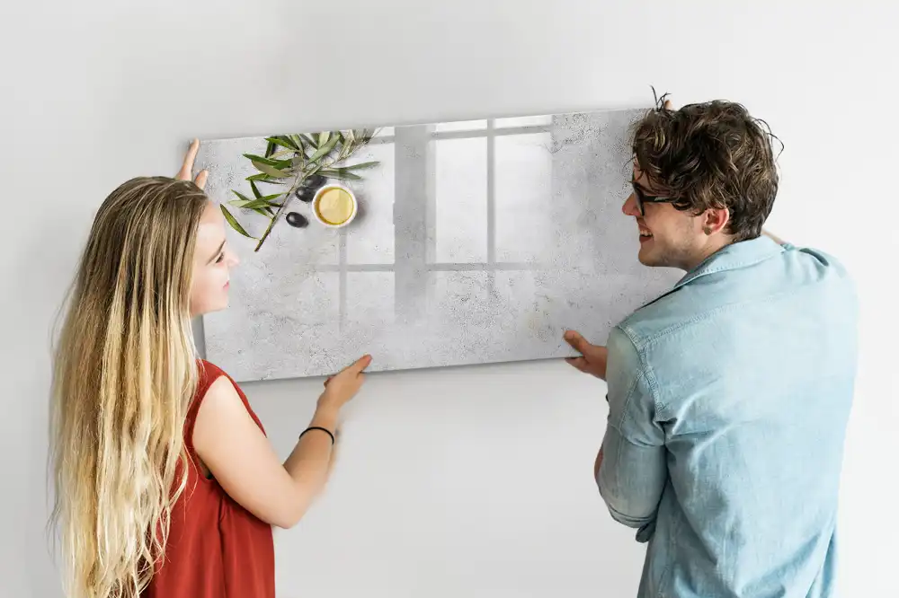 Minimalista olajág mintás mágneses törölhető tábla