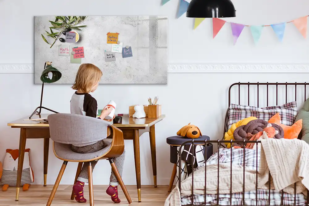 Minimalista olajág mintás mágneses törölhető tábla