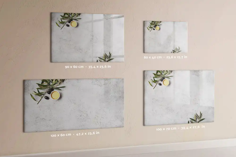 Minimalista olajág mintás mágneses törölhető tábla