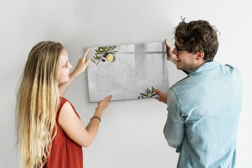 Minimalista olajág mintás mágneses törölhető tábla