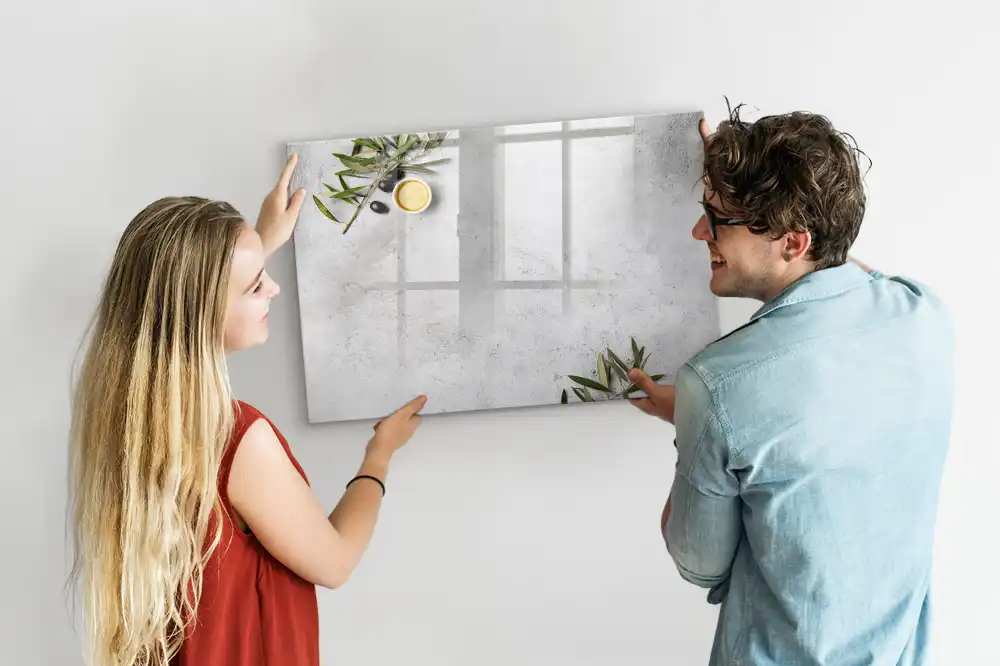 Minimalista olajág mintás mágneses törölhető tábla