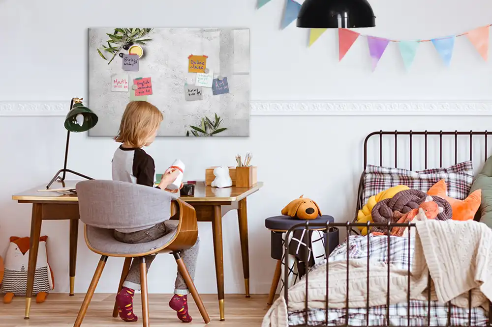 Minimalista olajág mintás mágneses törölhető tábla