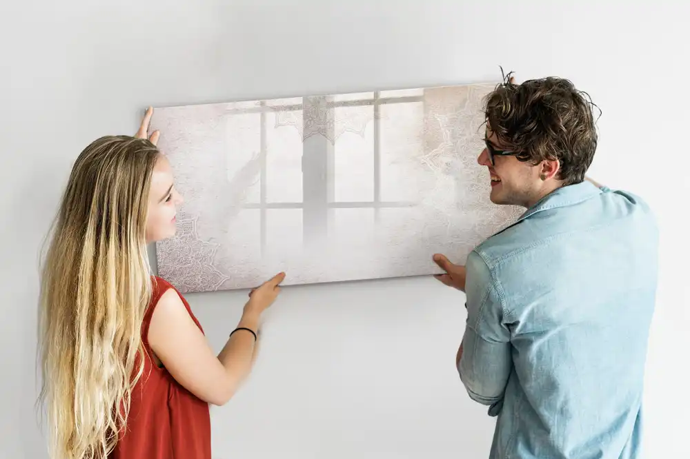 Mágneses írható tábla dekoratív grafikai mintával