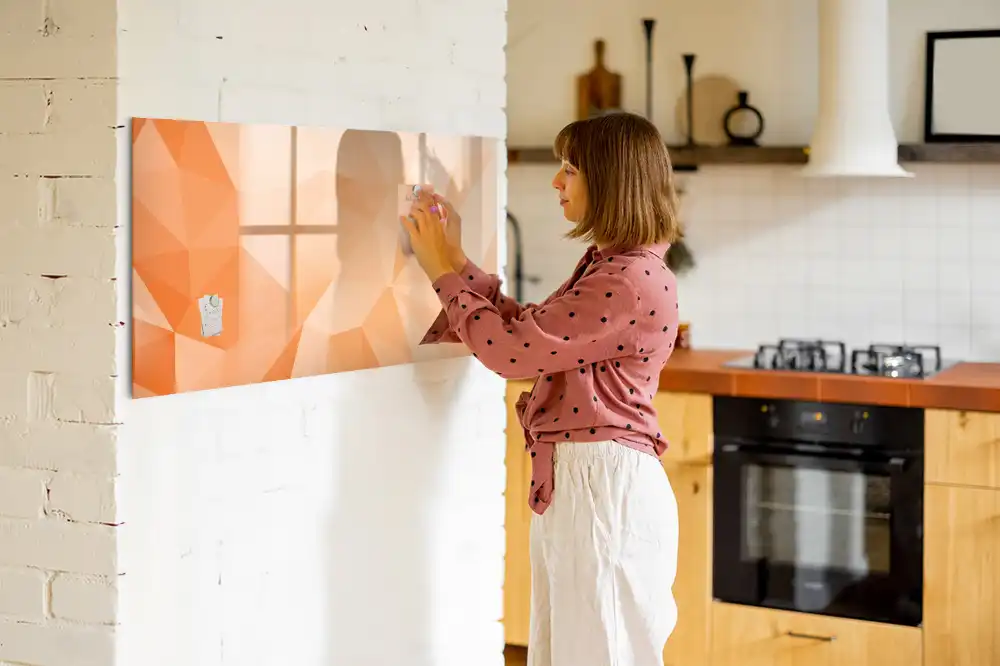 Absztrakt geometrikus háromszög mintás mágneses törölhető tábla