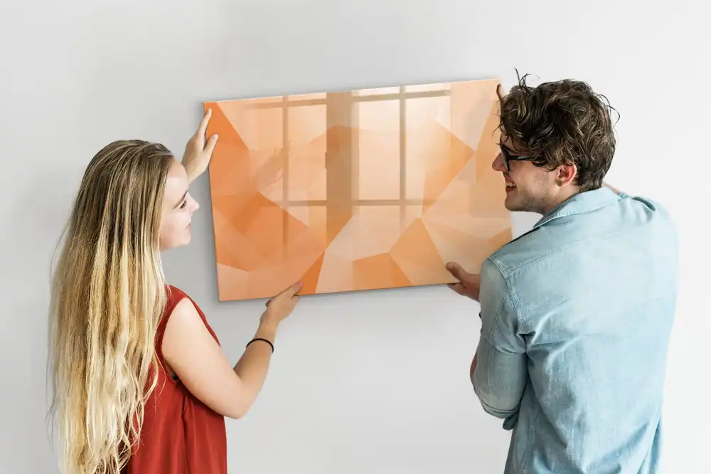 Absztrakt geometrikus háromszög mintás mágneses törölhető tábla