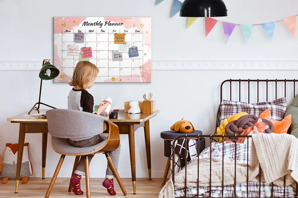 Mágneses havi tervező tábla