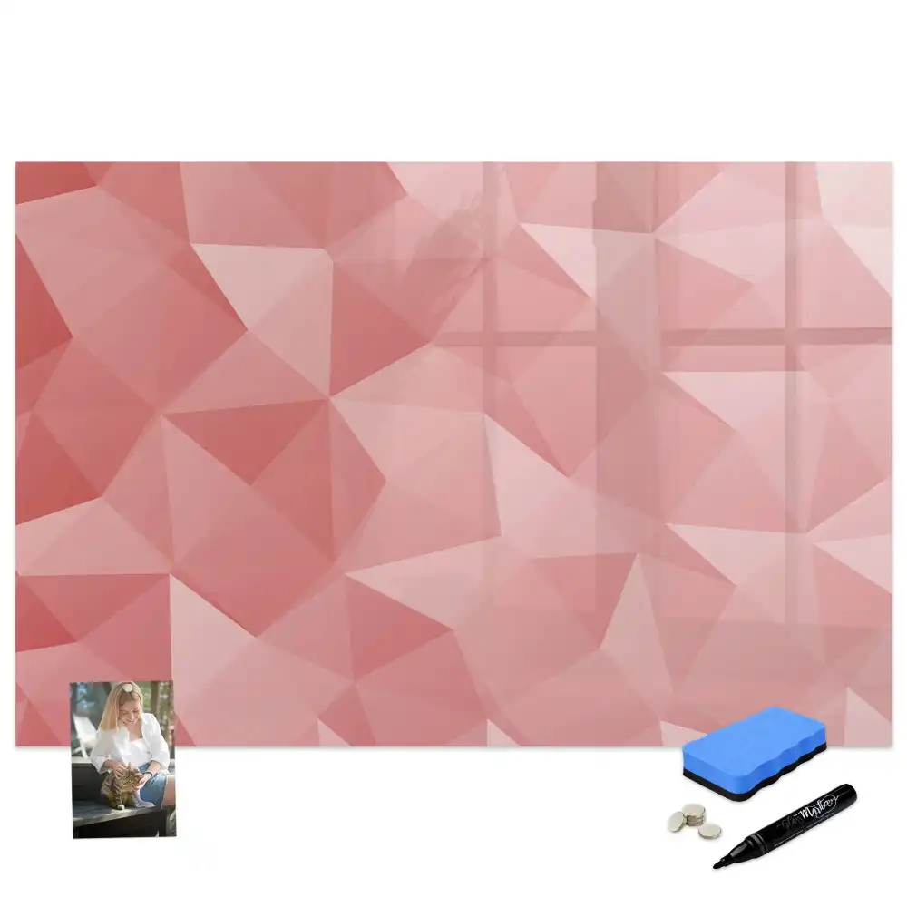 Mágneses, törölhető, háromszög alakú geometriai tábla