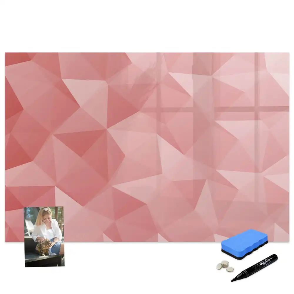Mágneses, törölhető, háromszög alakú geometriai tábla