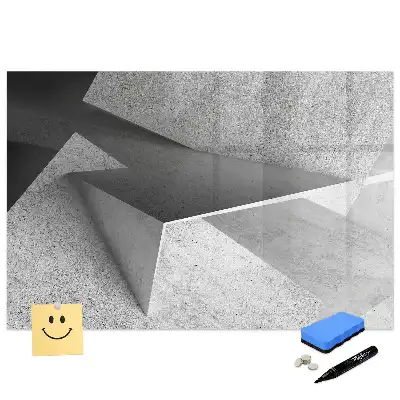 Absztrakt geometrikus háromszög mintás mágneses írható tábla
