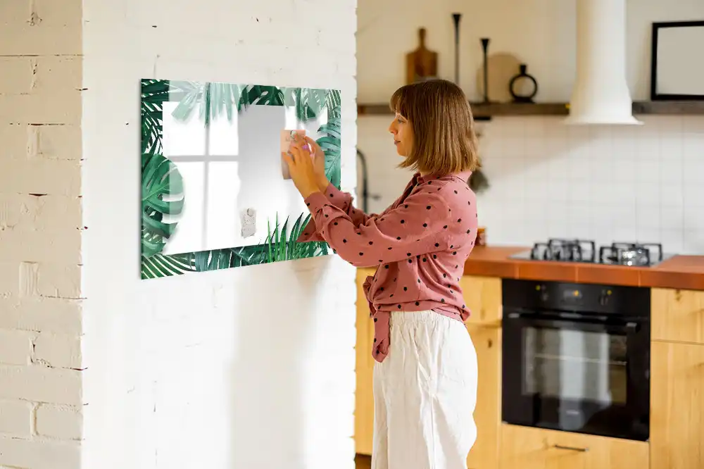 Mágneses törölhető tábla pálma és monstera mintával