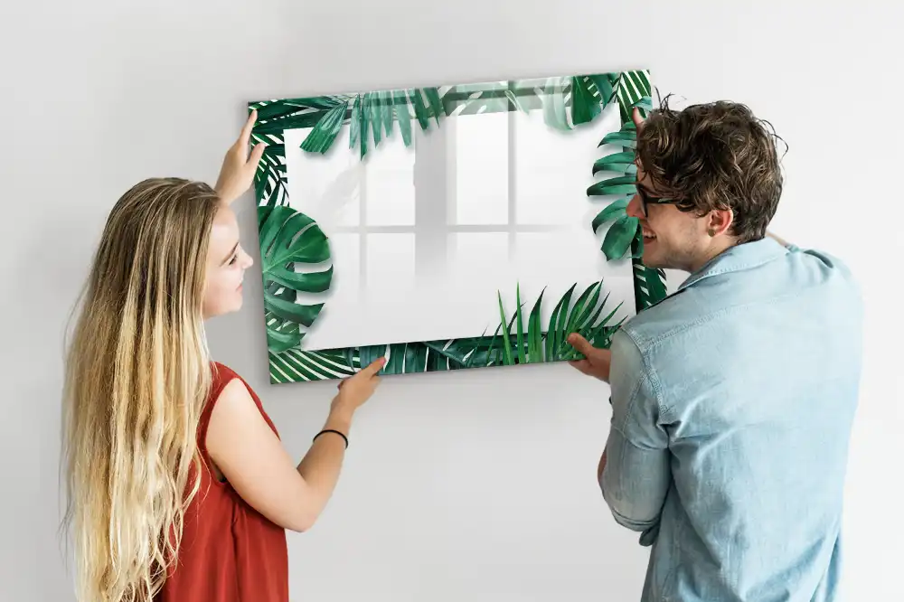 Mágneses törölhető tábla pálma és monstera mintával