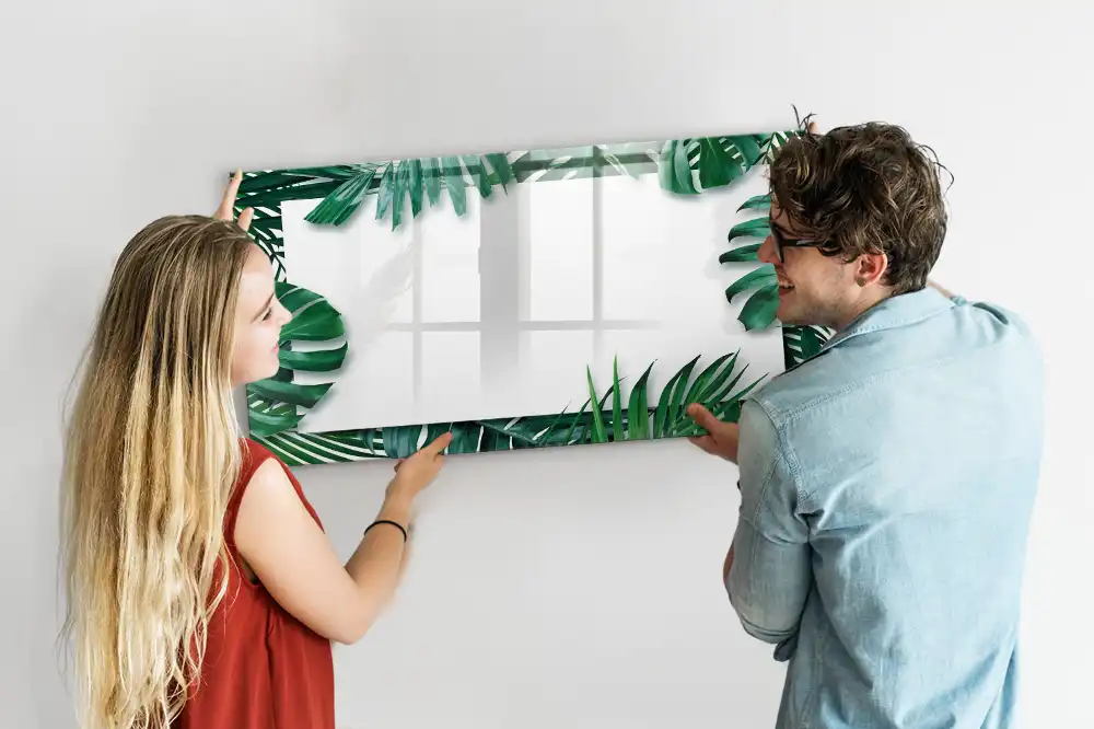 Mágneses törölhető tábla pálma és monstera mintával
