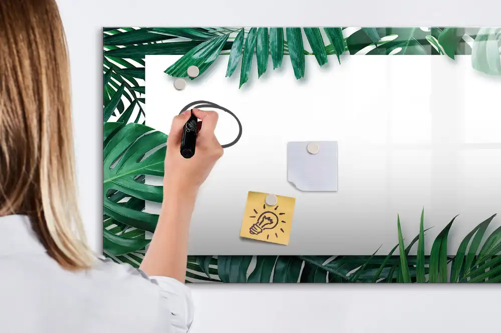Mágneses törölhető tábla pálma és monstera mintával