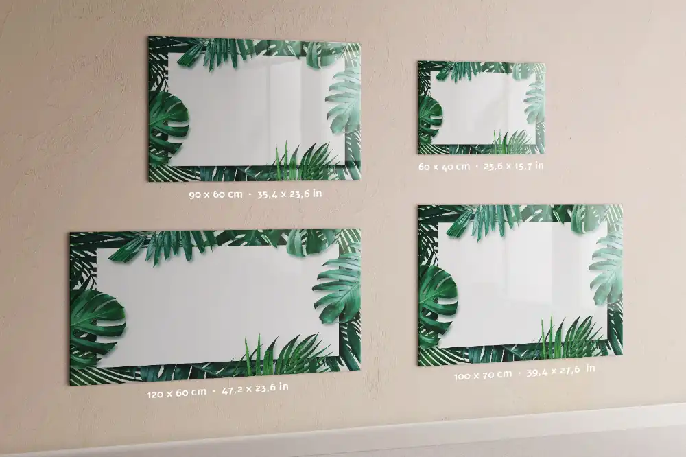 Mágneses törölhető tábla pálma és monstera mintával