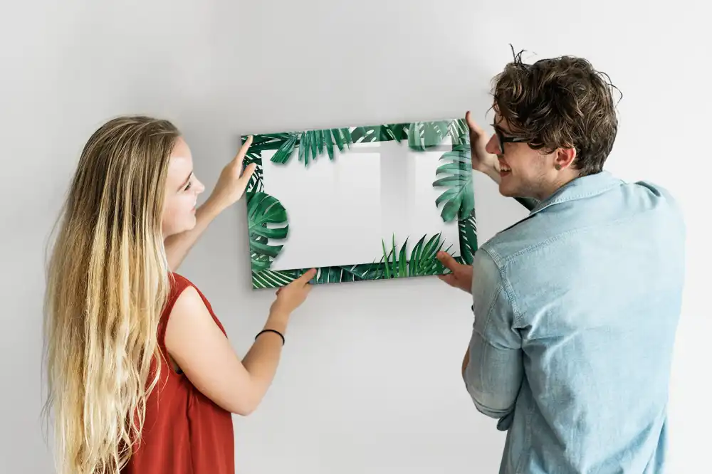 Mágneses törölhető tábla pálma és monstera mintával