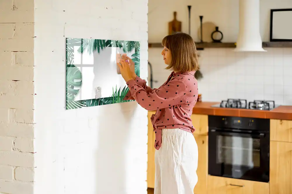 Mágneses törölhető tábla pálma és monstera mintával