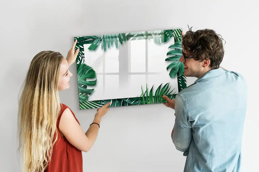 Mágneses törölhető tábla pálma és monstera mintával