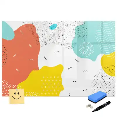 Mágneses írható tábla pop-art stílusban
