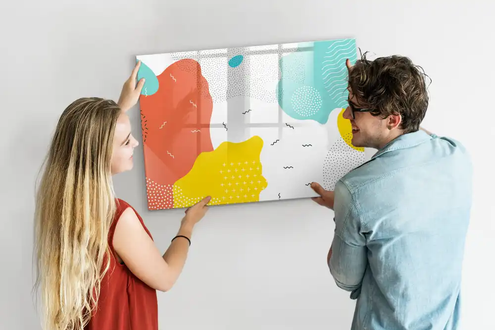 Mágneses írható tábla pop-art stílusban