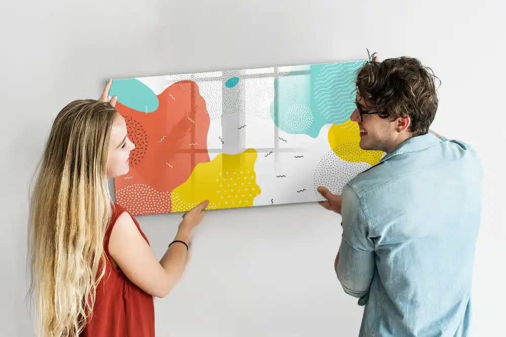 Mágneses írható tábla pop-art stílusban