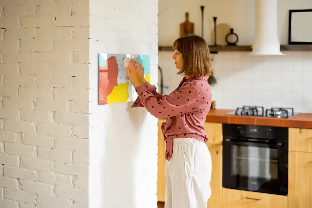 Mágneses írható tábla pop-art stílusban