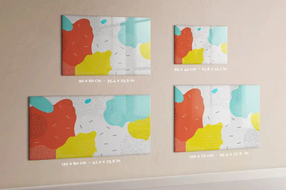 Mágneses írható tábla pop-art stílusban