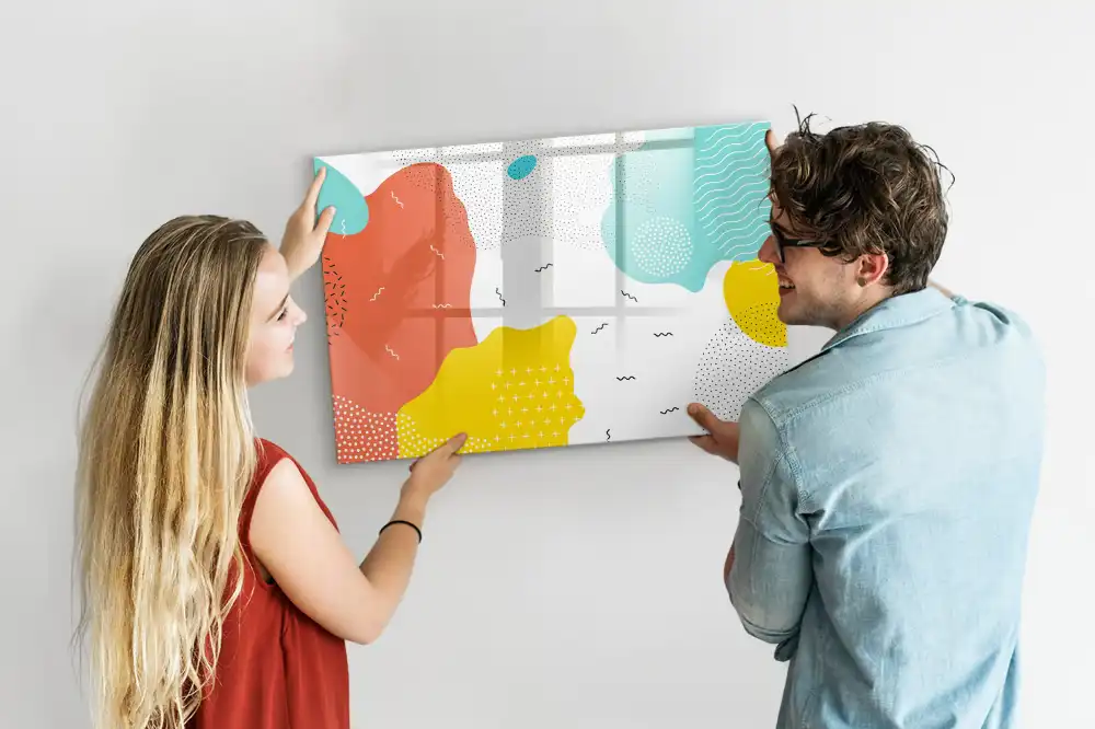 Mágneses írható tábla pop-art stílusban