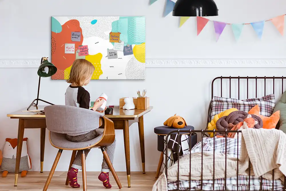 Mágneses írható tábla pop-art stílusban