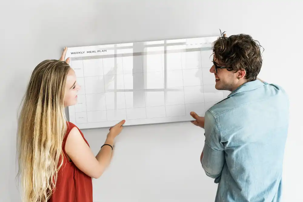 Minimalista mágneses törölhető menütábla