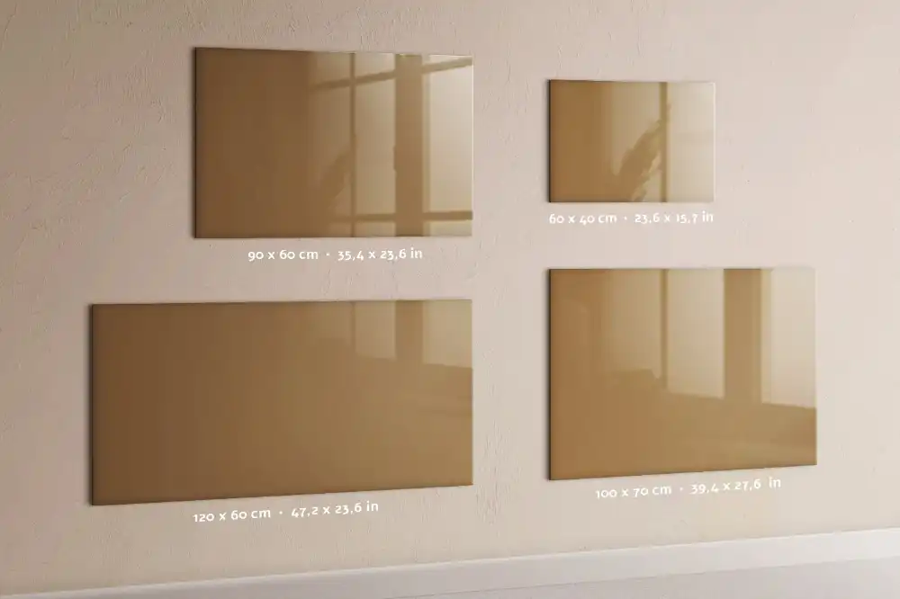 Mágneses írható tábla sötét bézs színben