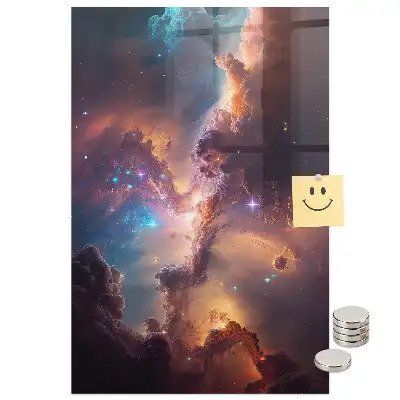 Mágneses fali tábla űrgalaxis mintával